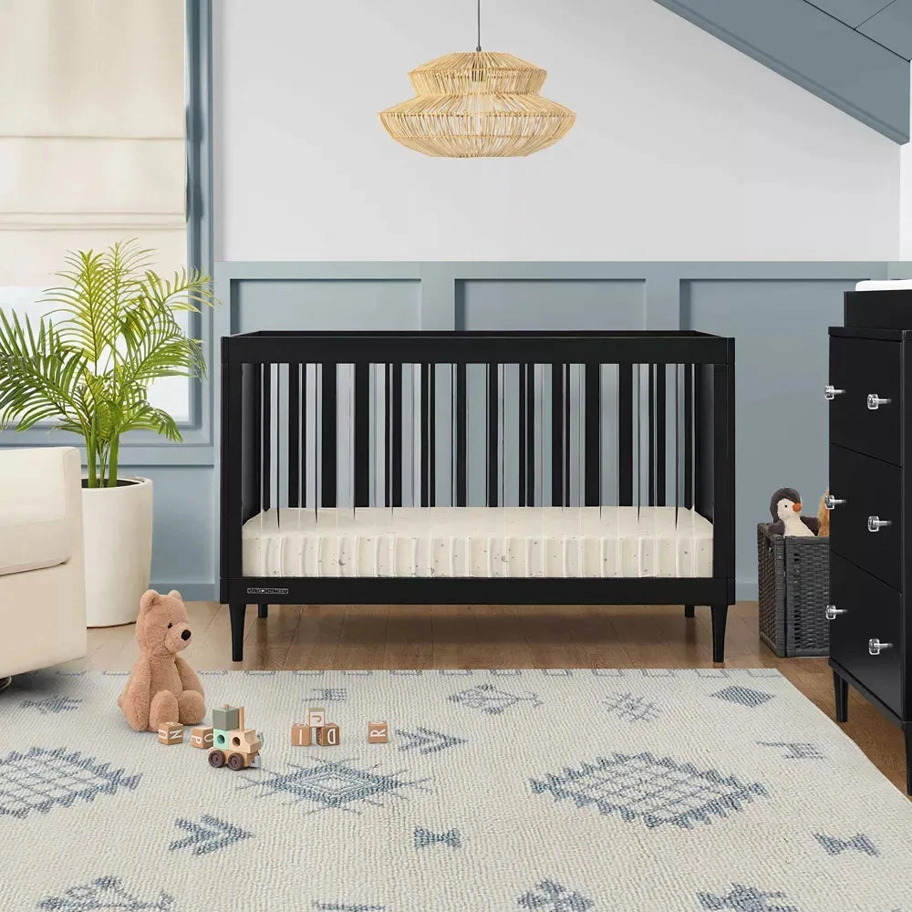 Bowie 4-in-1 Convertible Crib - Greenguard Gold Certified - Black