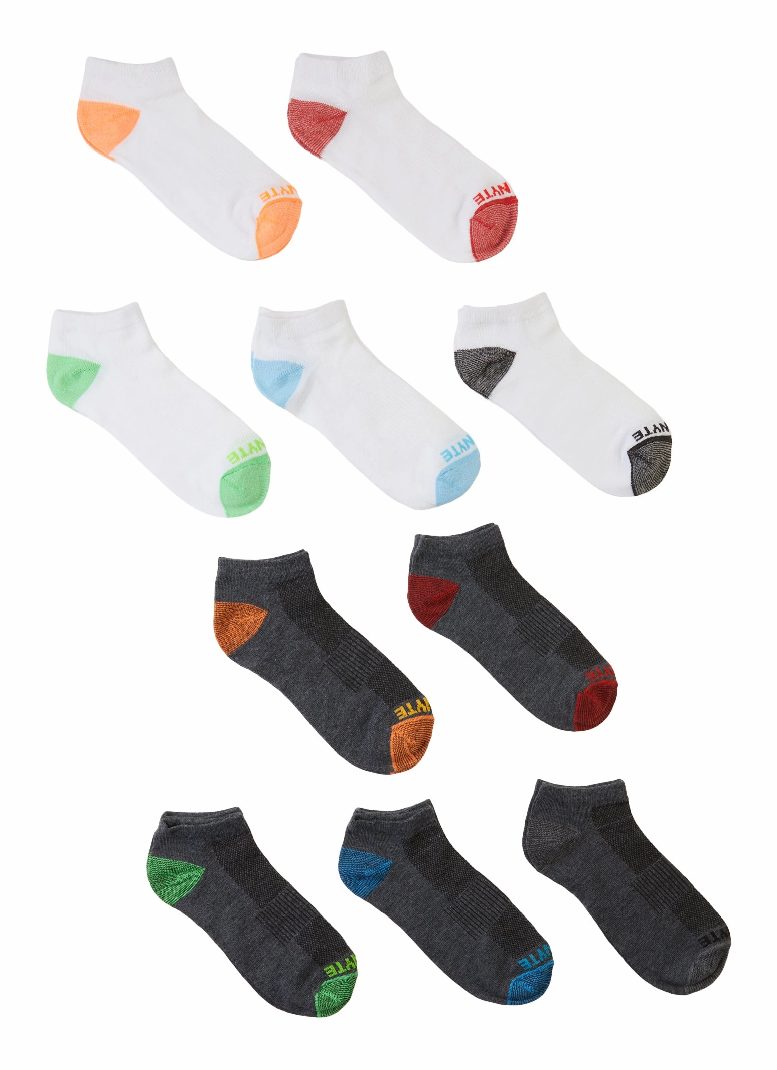 Boys 10 Pack Low Cut Ankle Socks