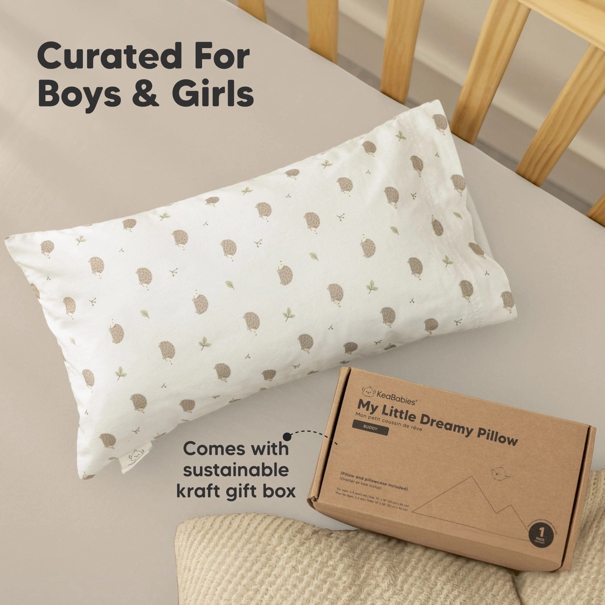 Buddy Toddler Pillow (Flora Vale)