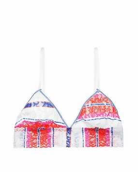 Cabana Stripe Triangle Bralette