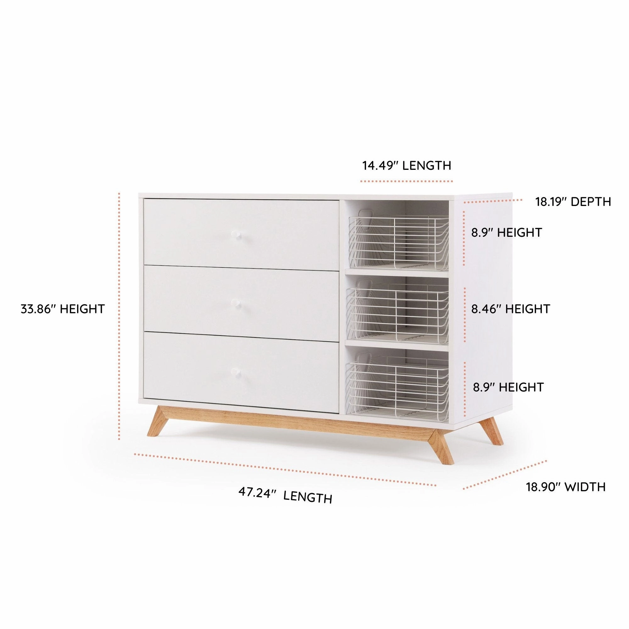 Central Park 3-Drawer Dresser - 2.0