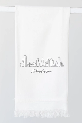 Charleston City Scape Hand Towel