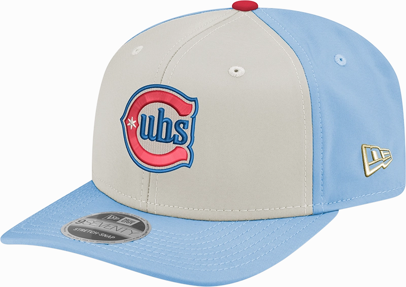 Chicago Cubs New Era Alternate 2 Chrome/ Sky Blue 9SEVENTY Hat