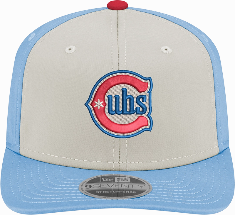 Chicago Cubs New Era Alternate 2 Chrome/ Sky Blue 9SEVENTY Hat