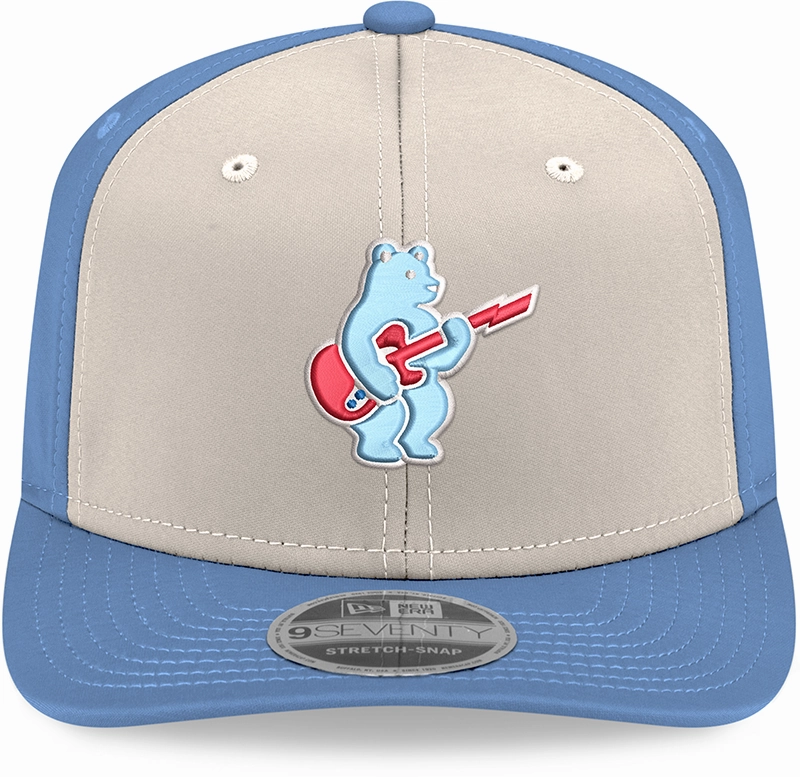Chicago Cubs New Era Guitar Bear Sweet Home Chicago Alternate 2 Sky Blue 9SEVENTY Trucker Hat