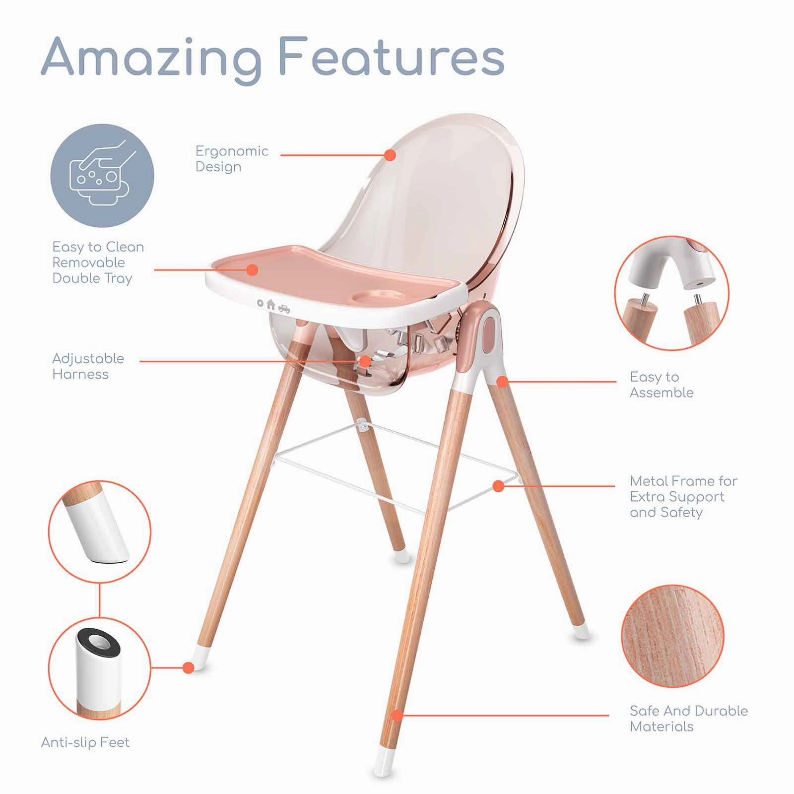 Children of Design 6 in 1 Classic High Chair
