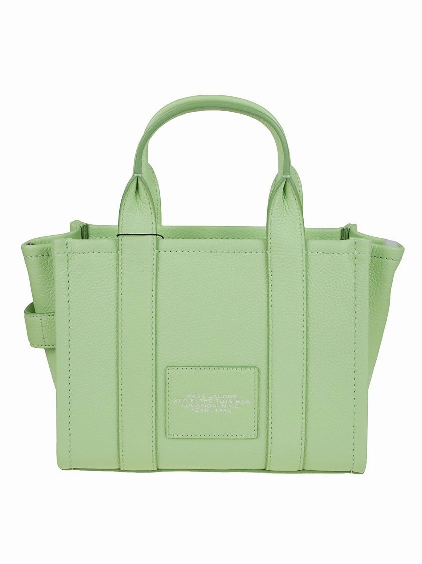 Compact Leather Tote With Removable Shoulder Strap