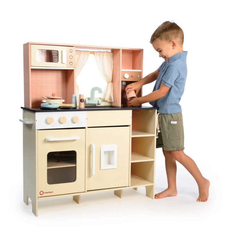 Cream Play Kitchen
