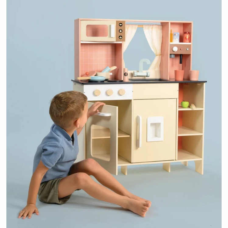 Cream Play Kitchen