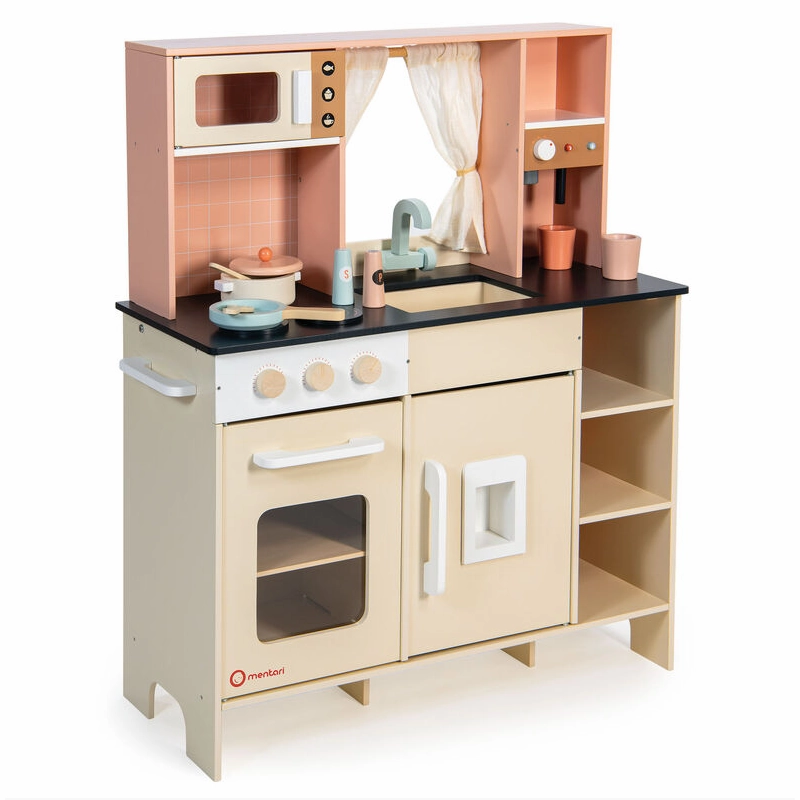Cream Play Kitchen