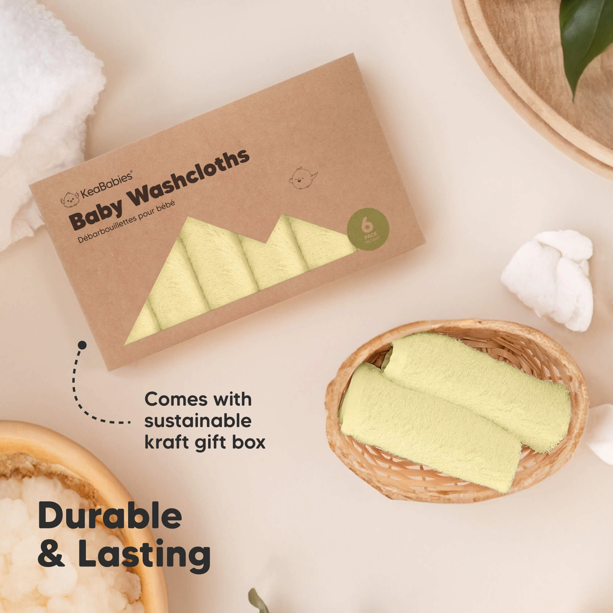 Deluxe Baby Washcloths (Carrot)