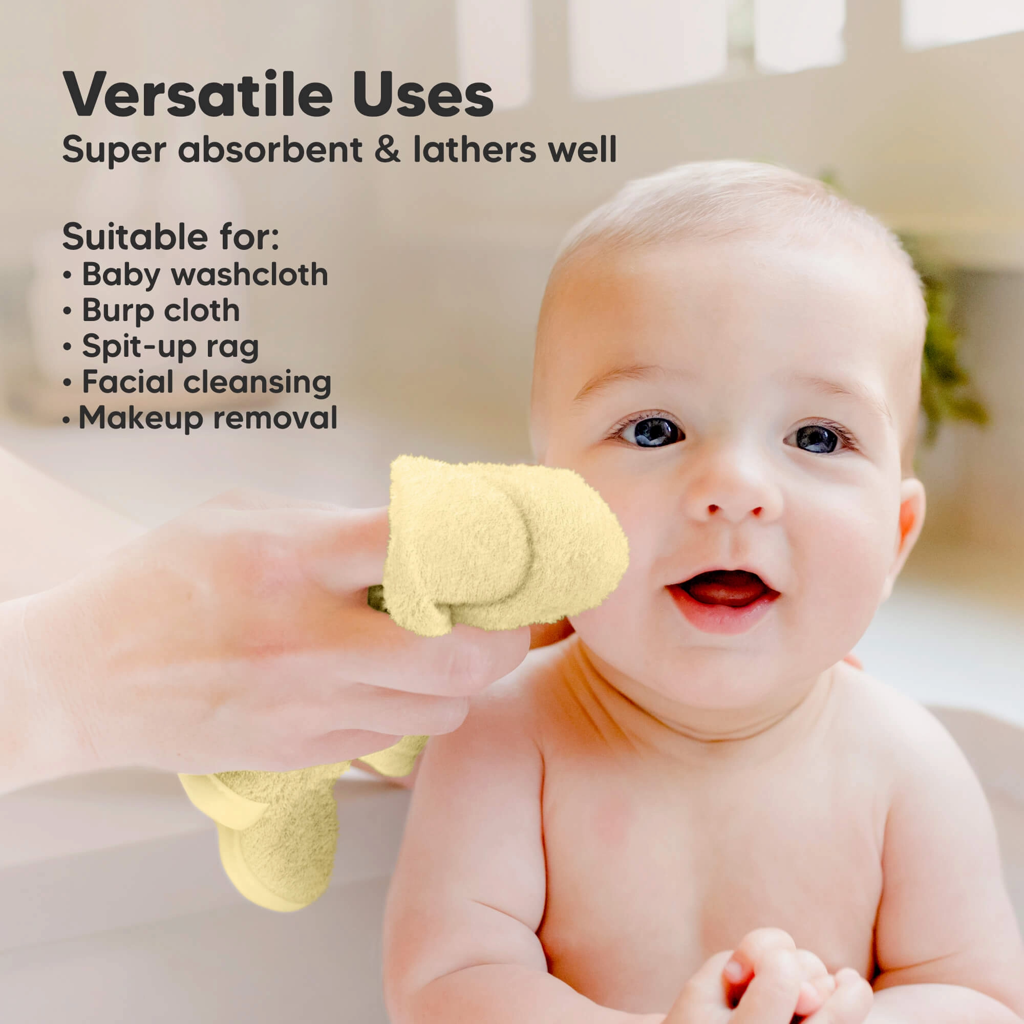 Deluxe Baby Washcloths (Carrot)