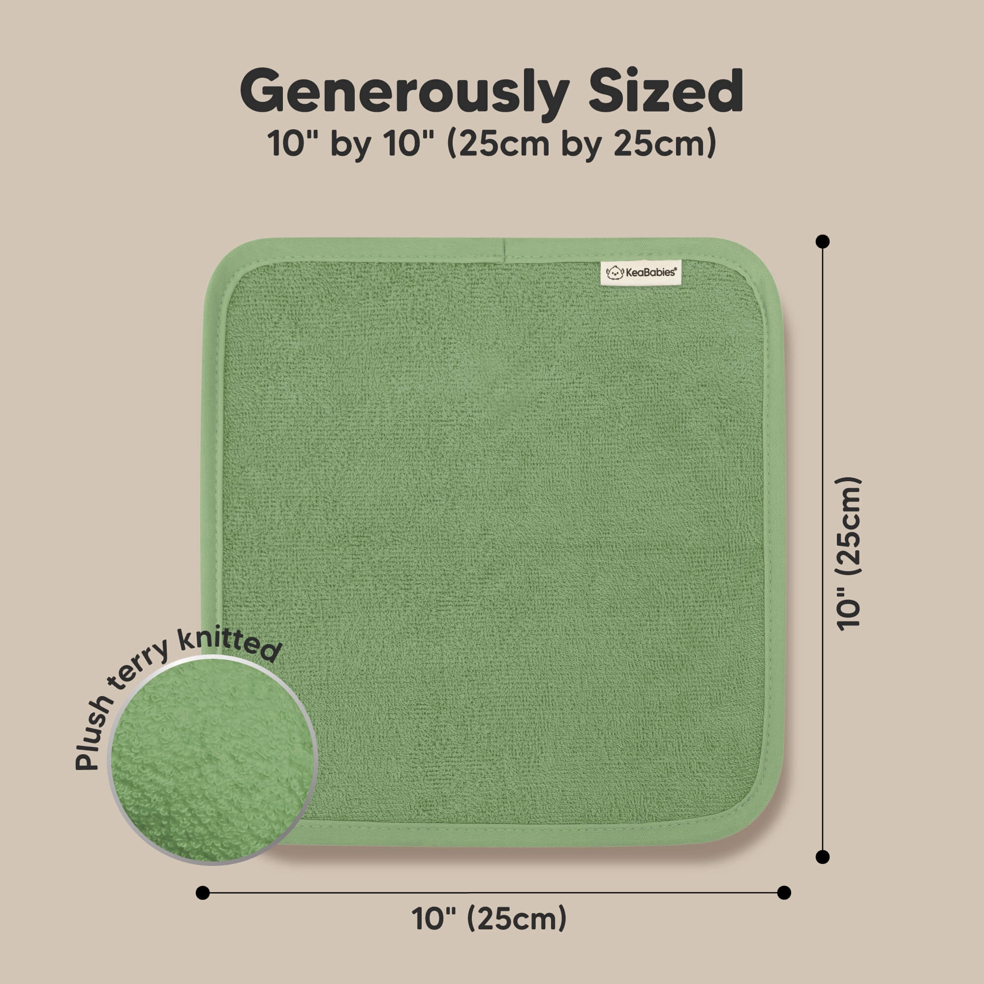 Deluxe Baby Washcloths (Verde)