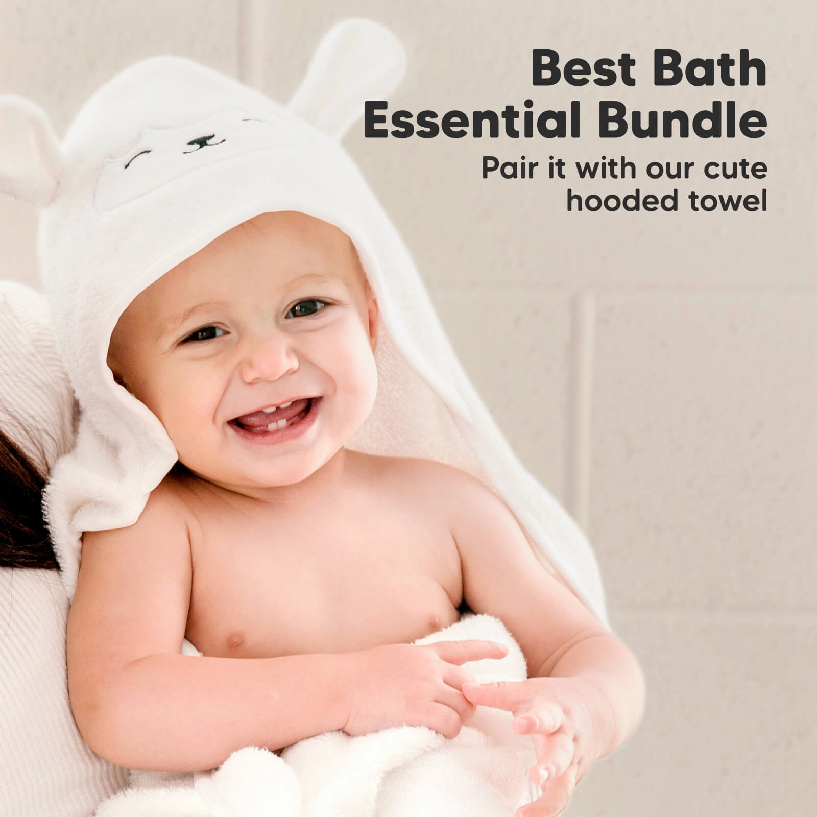 Deluxe Baby Washcloths (White/Sky)