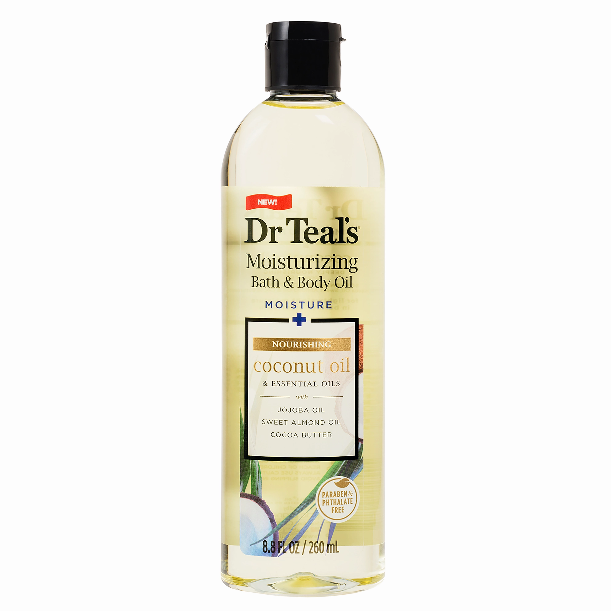 Dr Teal's Nourishing Coconut Oil 260ml Bath & Body Oil