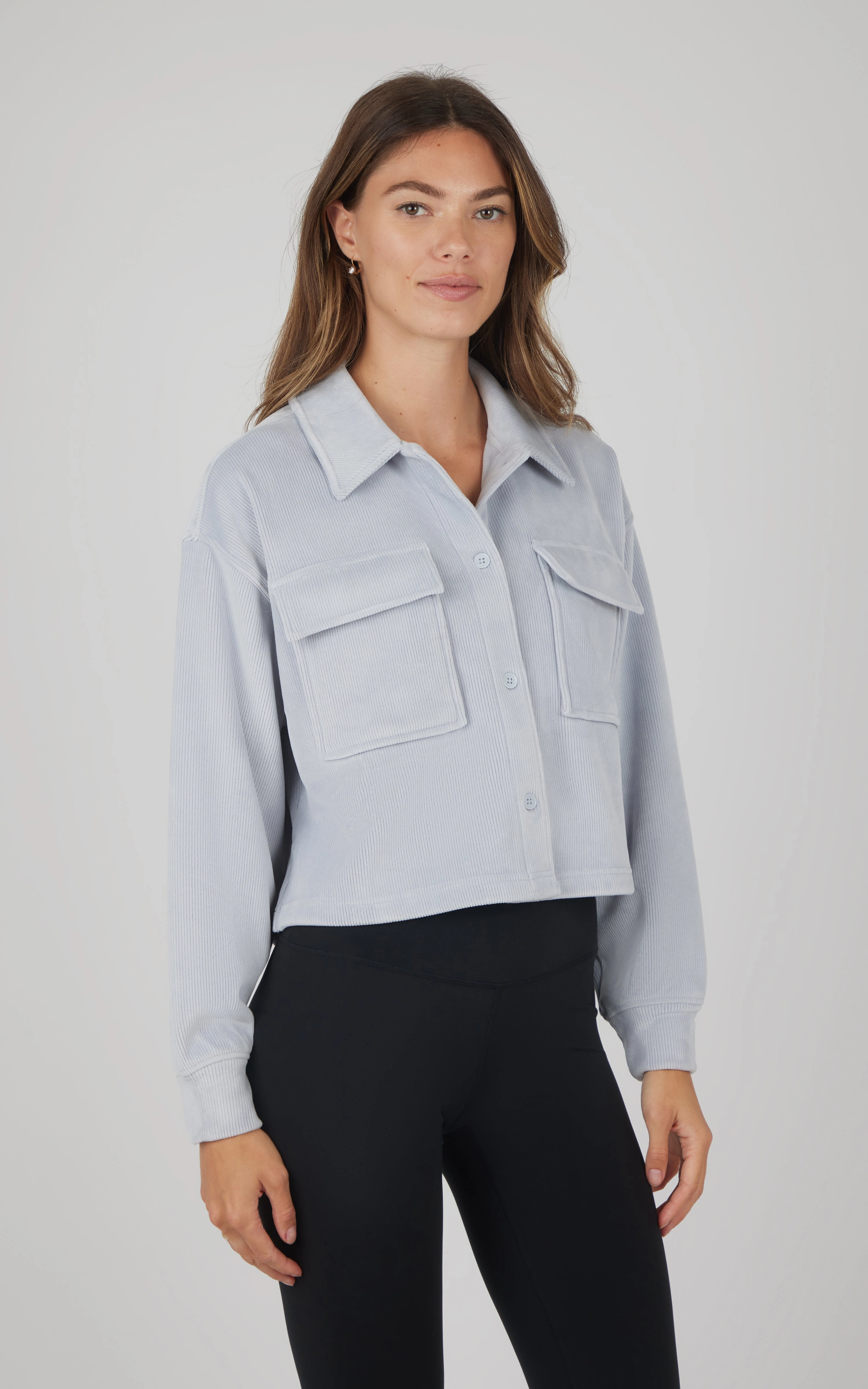 Dreamy Velour Ribbed Shacket