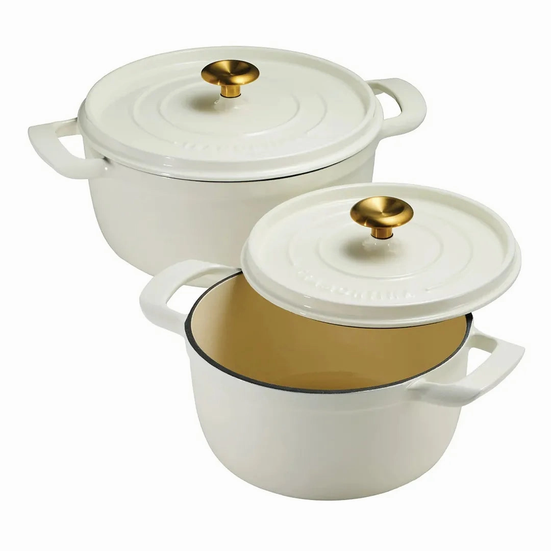 Dutch Oven Set, 2-pack  - White