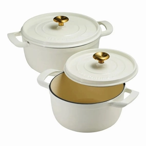 Dutch Oven Set, 2-pack  - White