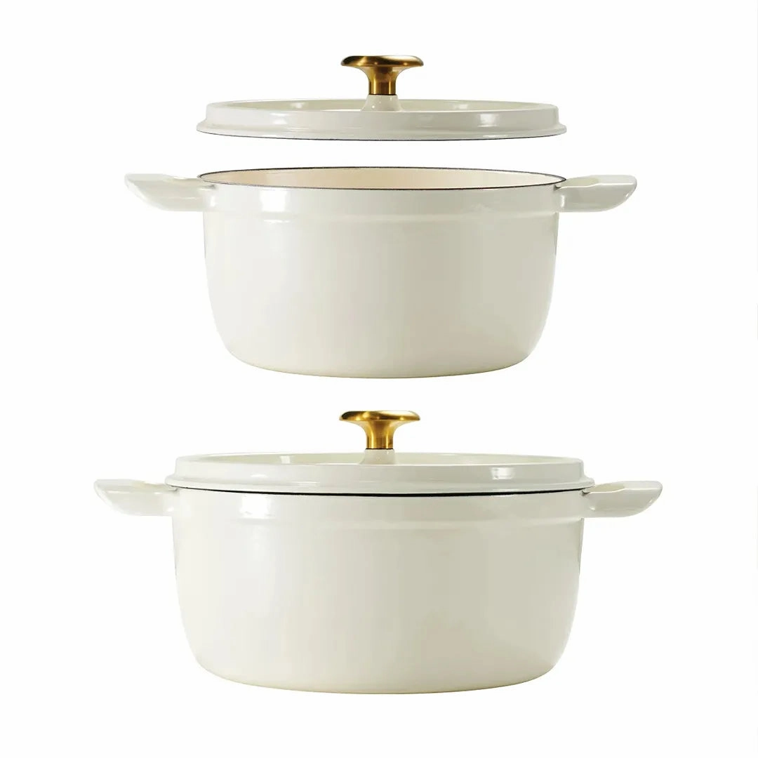 Dutch Oven Set, 2-pack  - White
