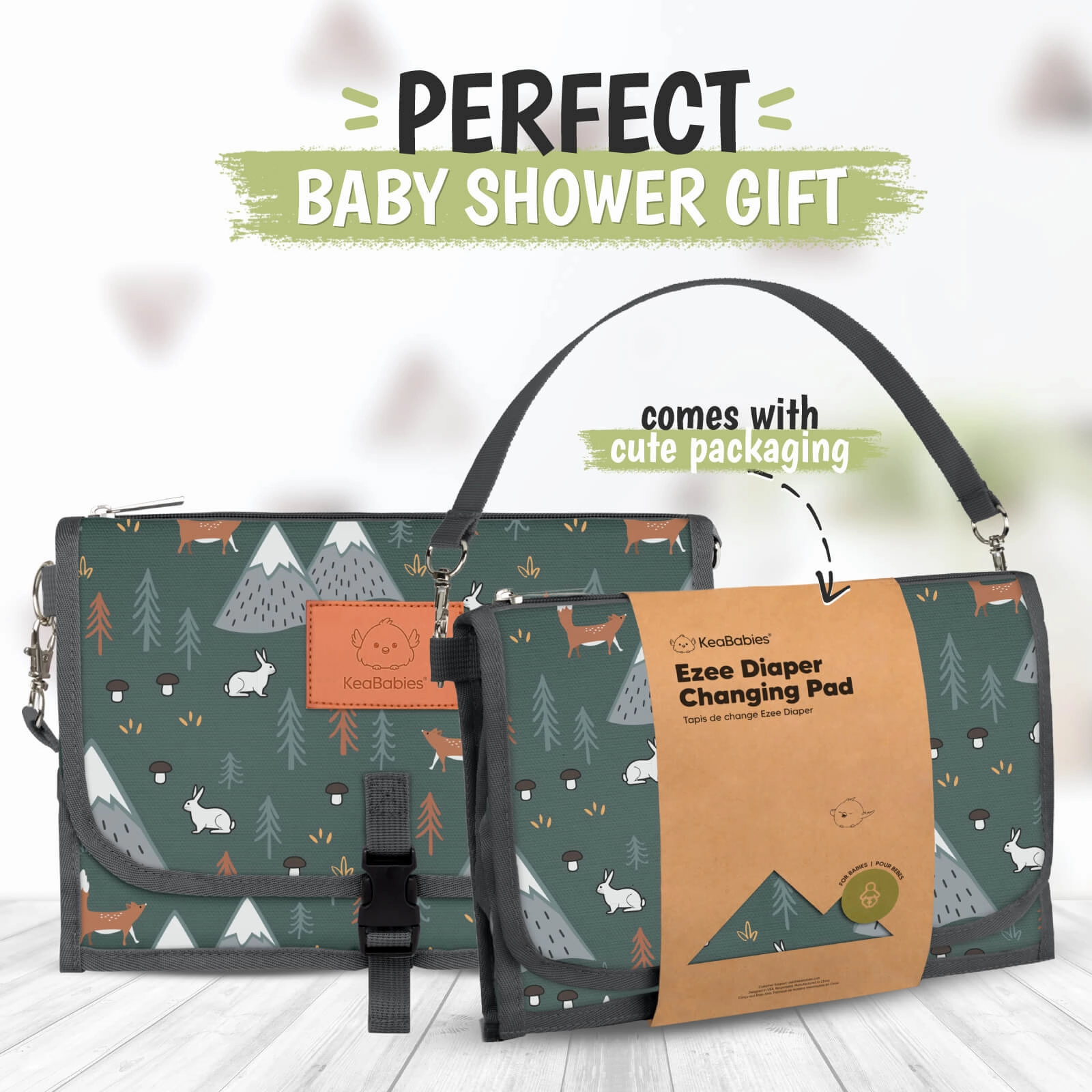 Ezee Diaper Changing Pad (Woods)