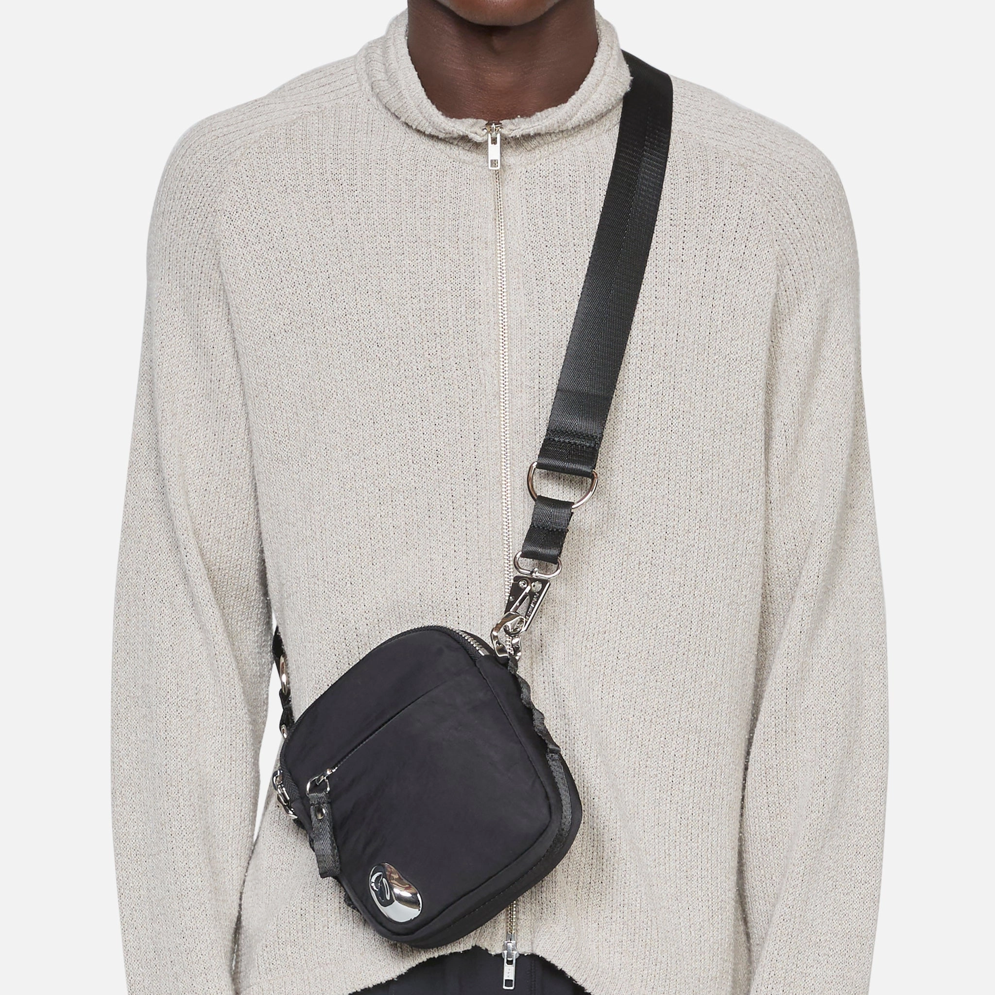 Factory Bag Small Black | Chrome