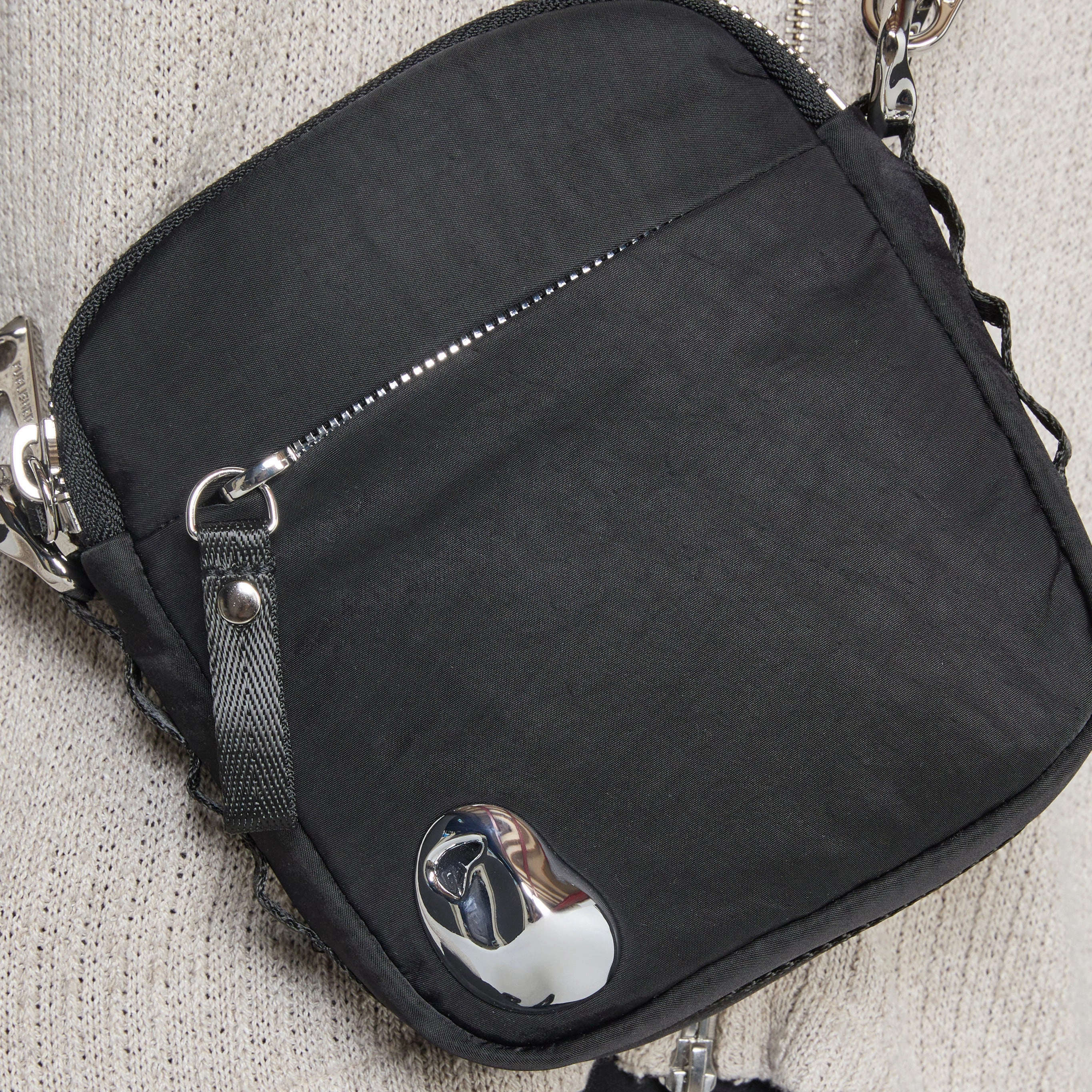 Factory Bag Small Black | Chrome