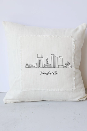 FINAL SALE - Nashville City Scape Pillow