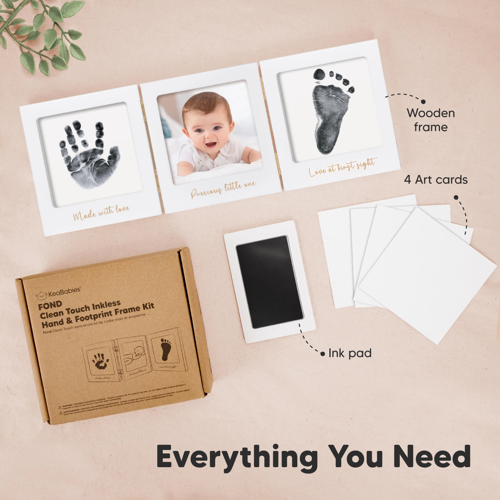 Fond Clean Touch Inkless Hand and Footprint Frame