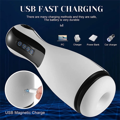 GoodNight - Sucking Male Masturbator with Airbag Massaging,  Suction & Vibration