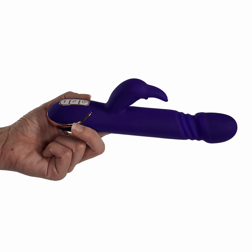 Jack Rabbit Signature Silicone Thrusting Rabbit Rechargeable Vibrator