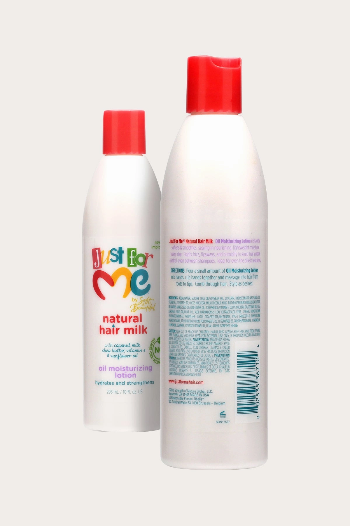 JUST FOR ME NATURAL HAIR MILK OIL MOISTURIZING LOTION 10oz