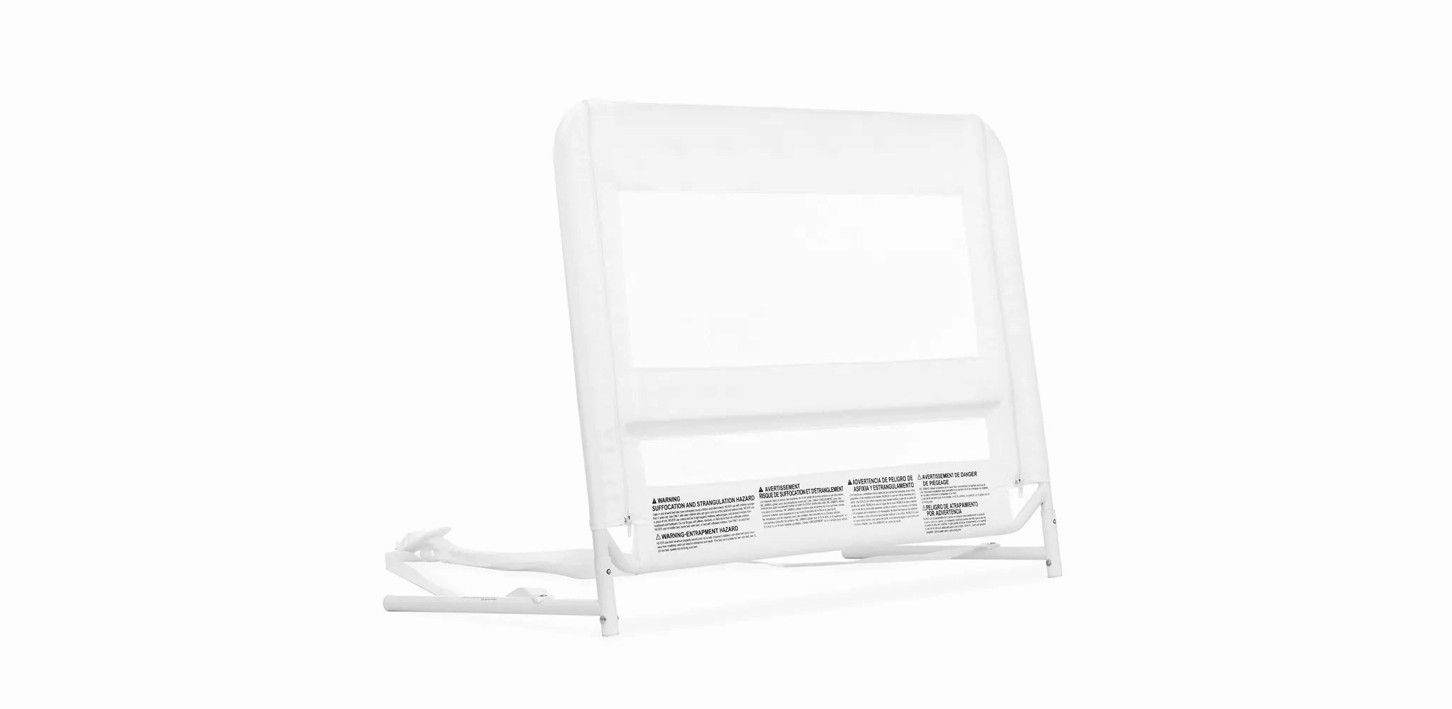 Lightweight Mesh Security Adjustable Bed Rail - White