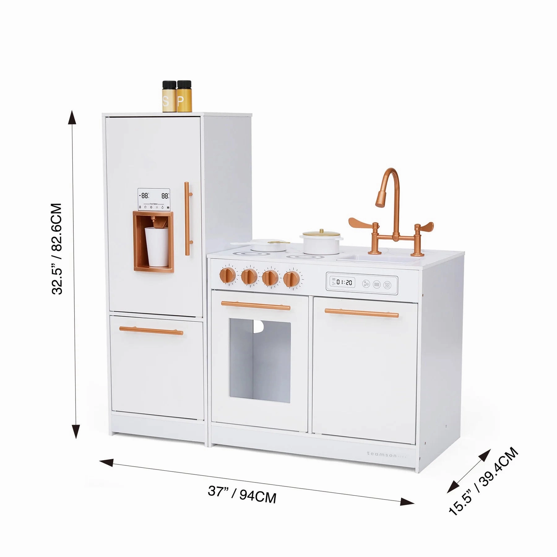 Little Chef Milano Two-Piece Modular Modern Delight Play Kitchen
