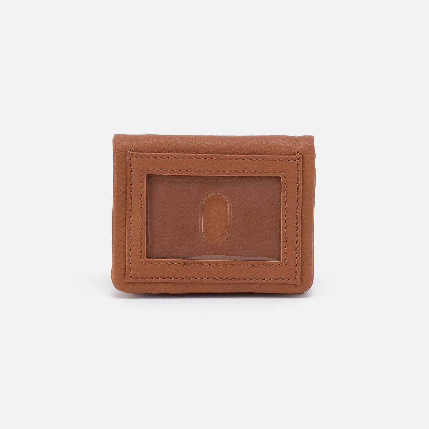 Lumen Mini Wallet In Pebbled Leather - Warm Honey
