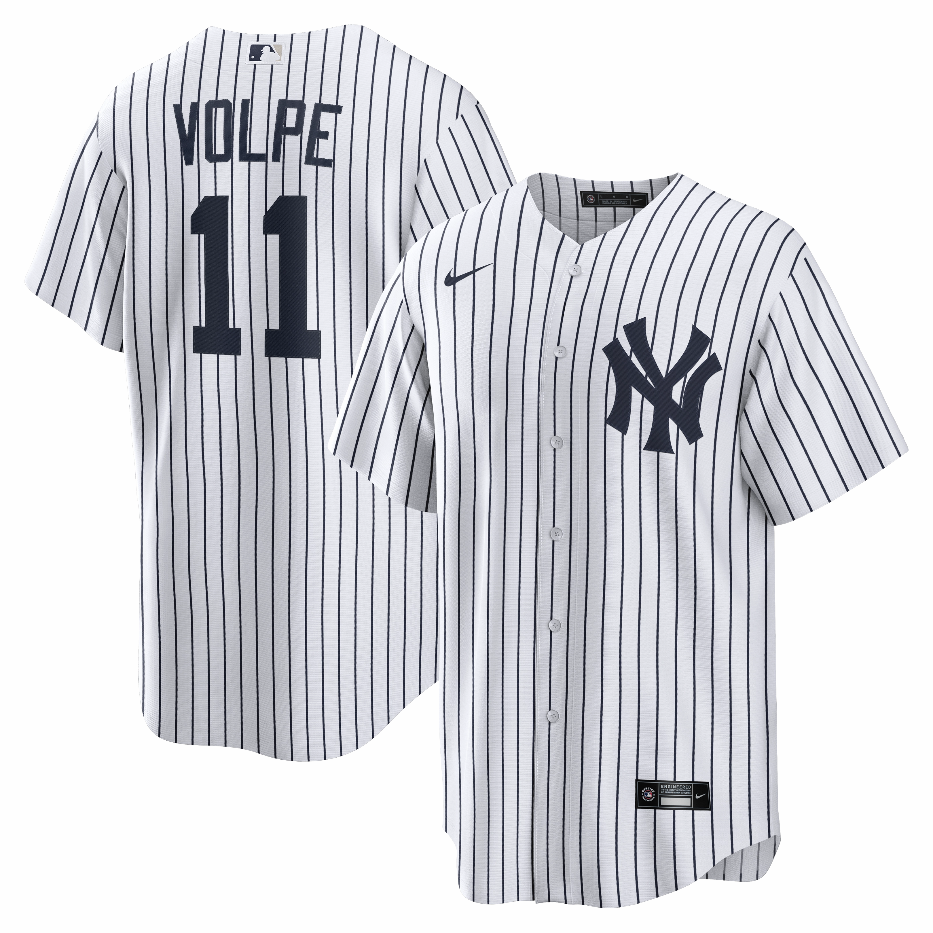 Men's Anthony Volpe New York Yankees Nike Home White Replica Jersey