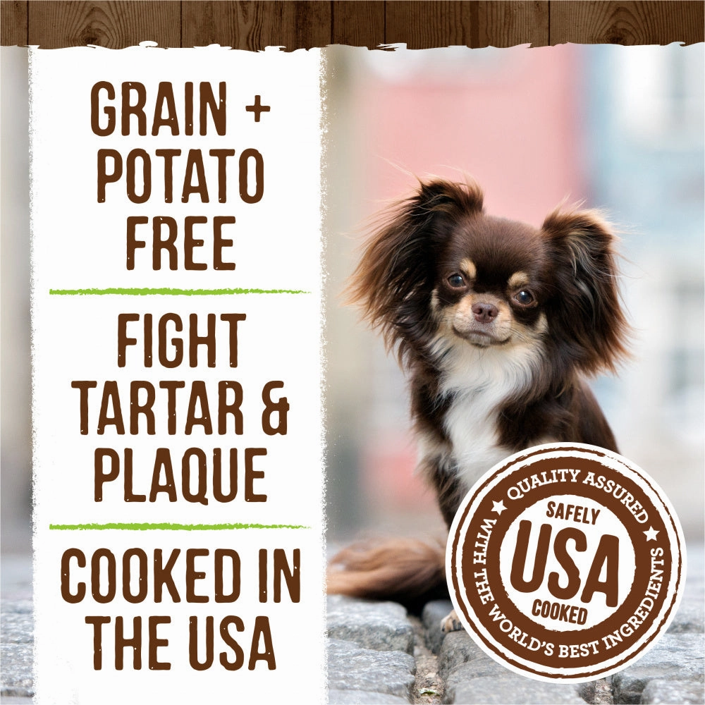 Merrick Fresh Kisses Grain Free Coconut Oil & Botanicals Extra Small Dental Dog Treats