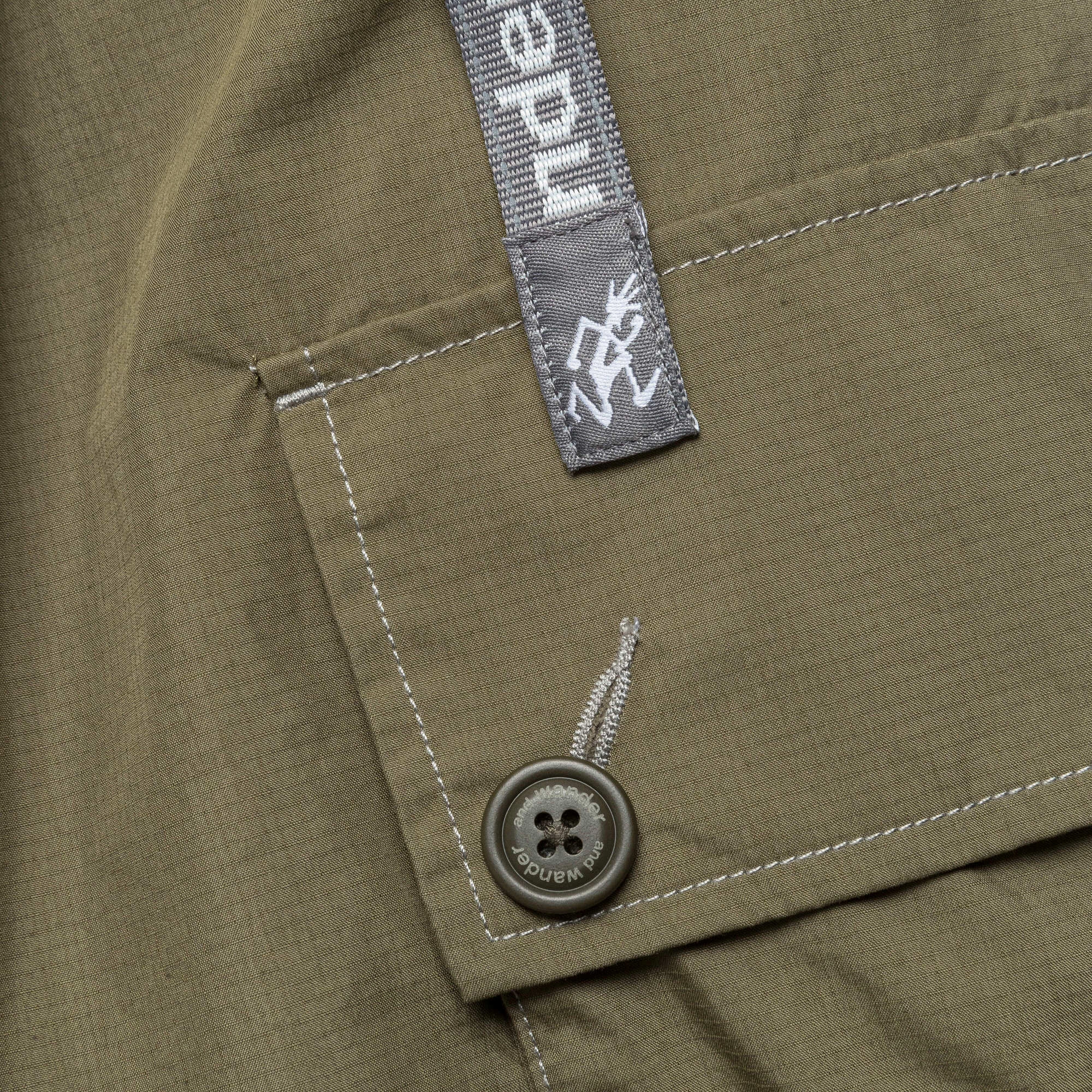 Military Wide Pant x and wander - Khaki
