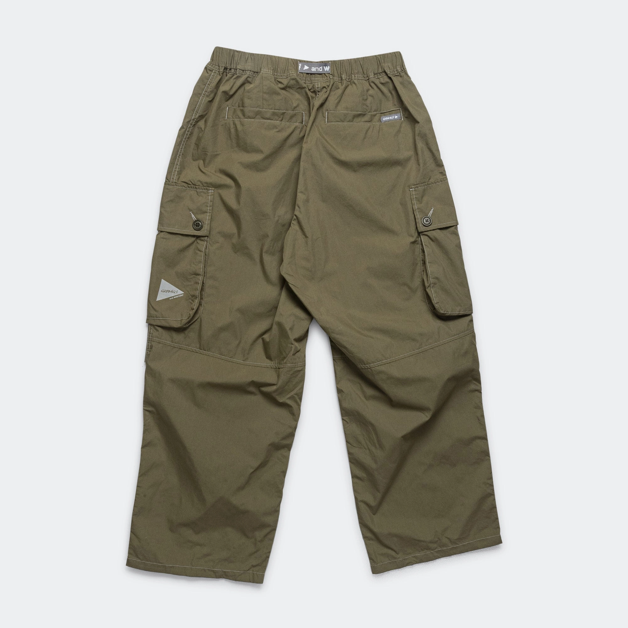 Military Wide Pant x and wander - Khaki