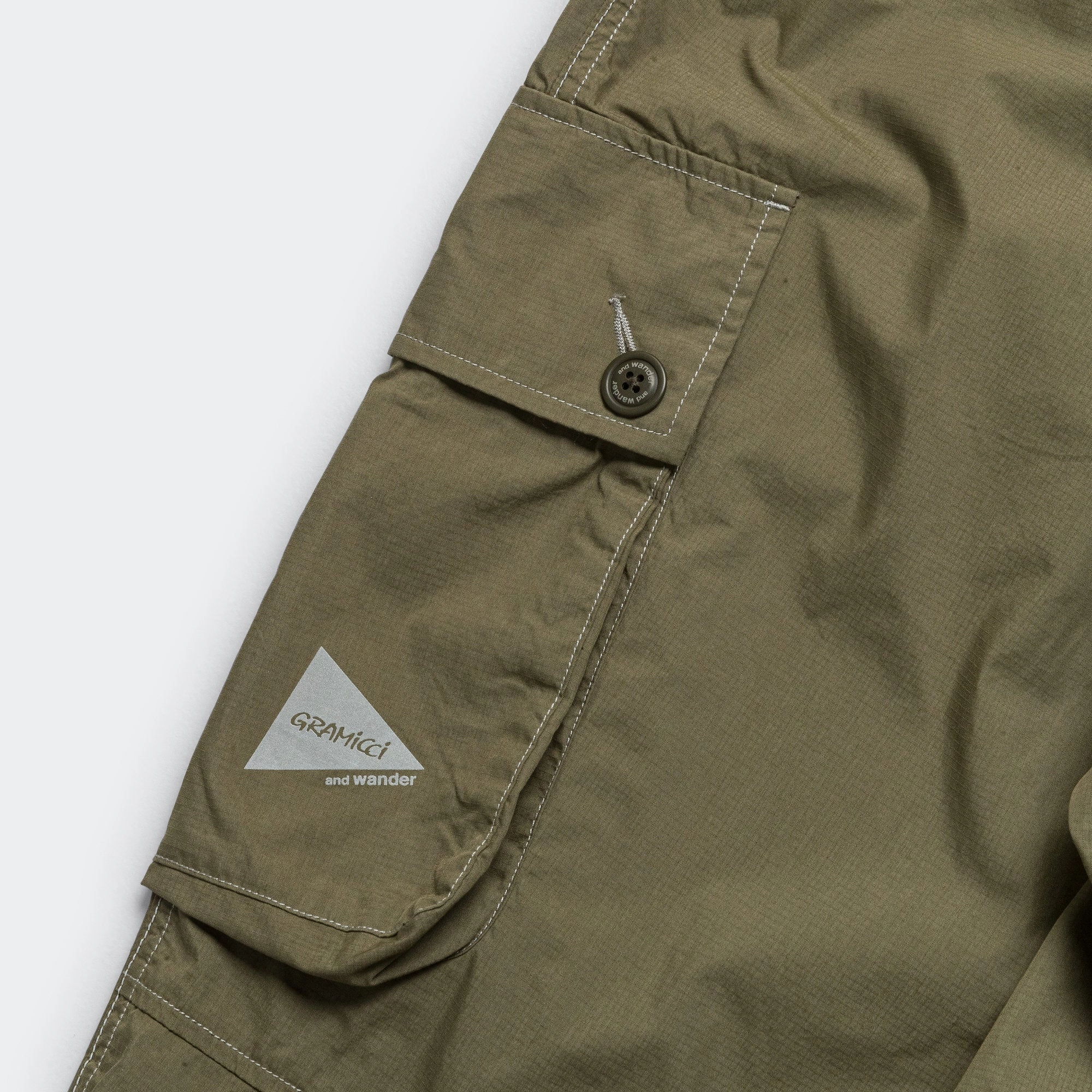Military Wide Pant x and wander - Khaki