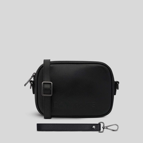 Mini Sidekick Leather Wallet Crossbody -- Black