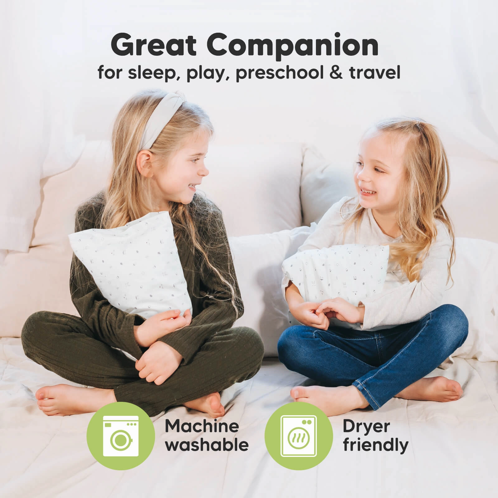 Mini Toddler Pillow With Pillowcase
