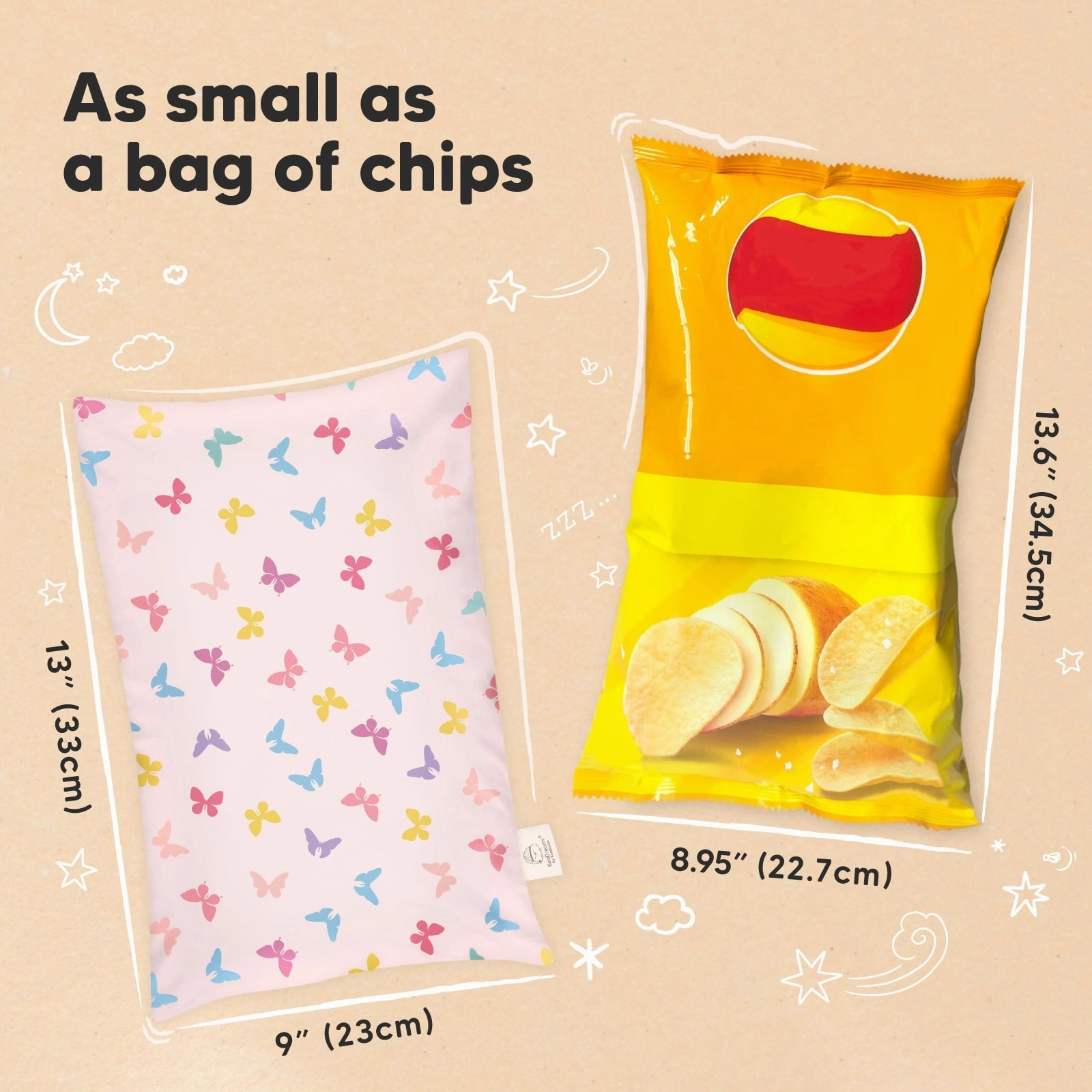 Mini Toddler Pillow With Pillowcase (Flutter)
