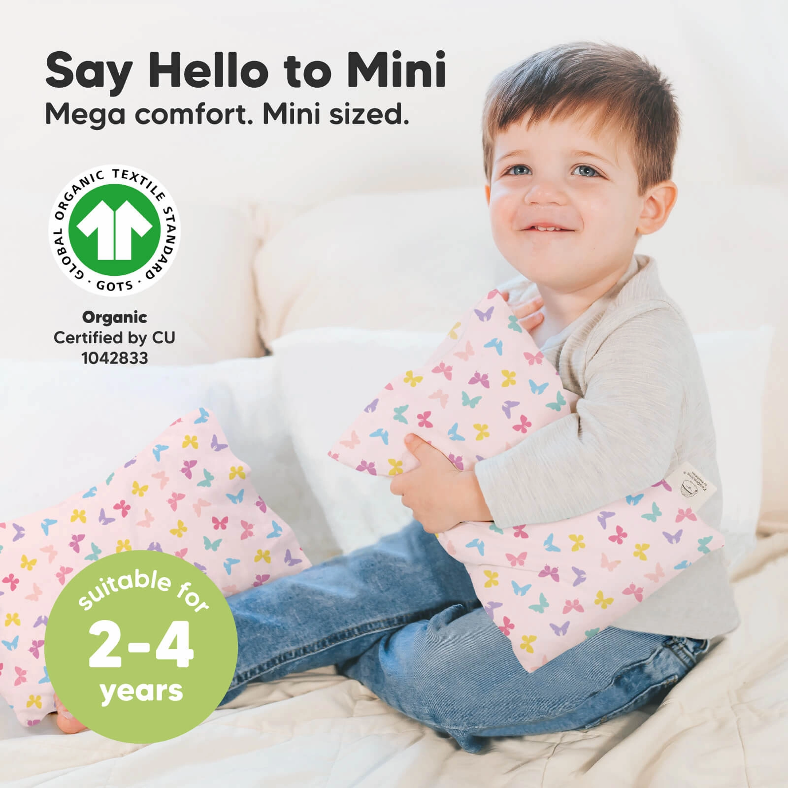 Mini Toddler Pillow With Pillowcase (Flutter)