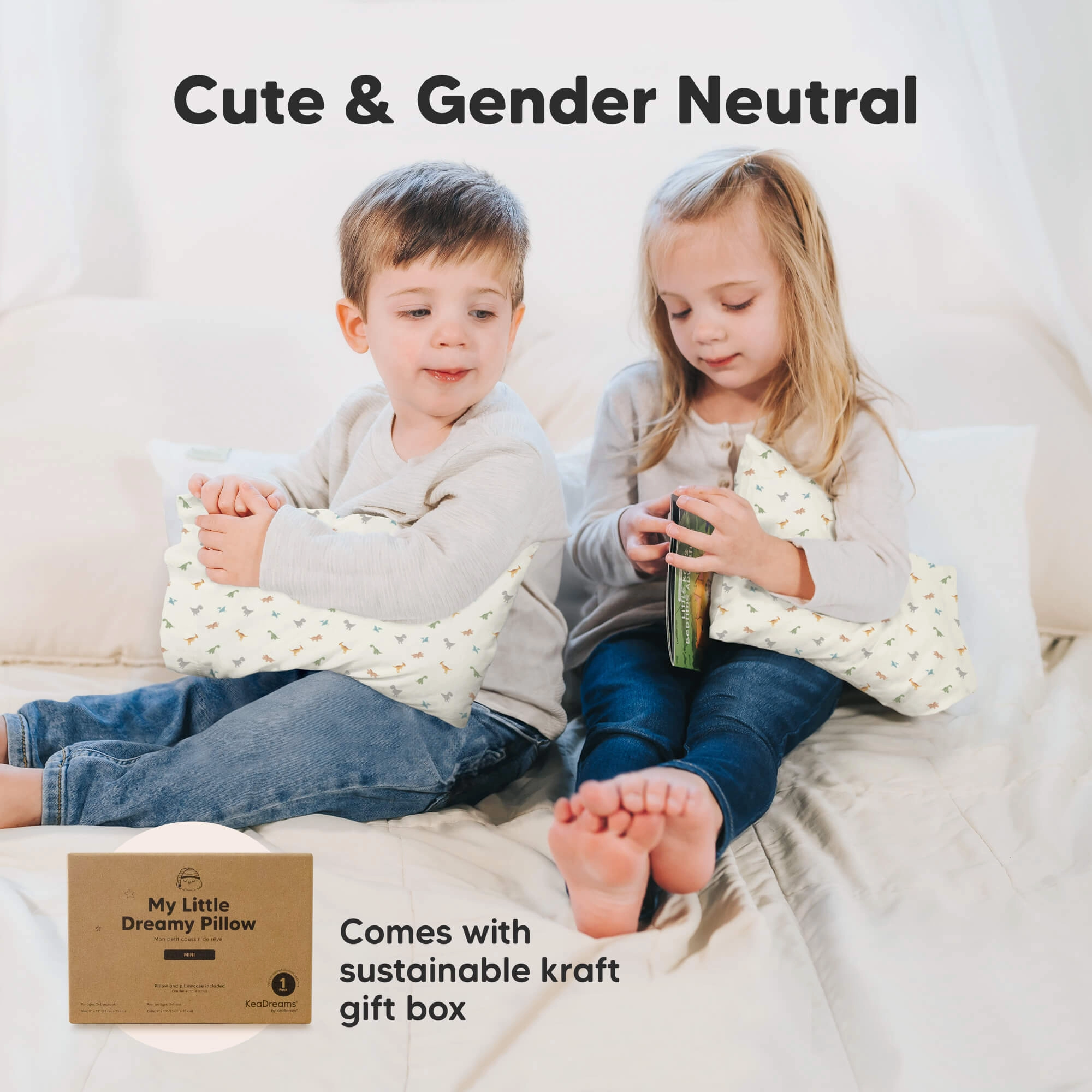 Mini Toddler Pillow With Pillowcase (Jolly Rainbow)