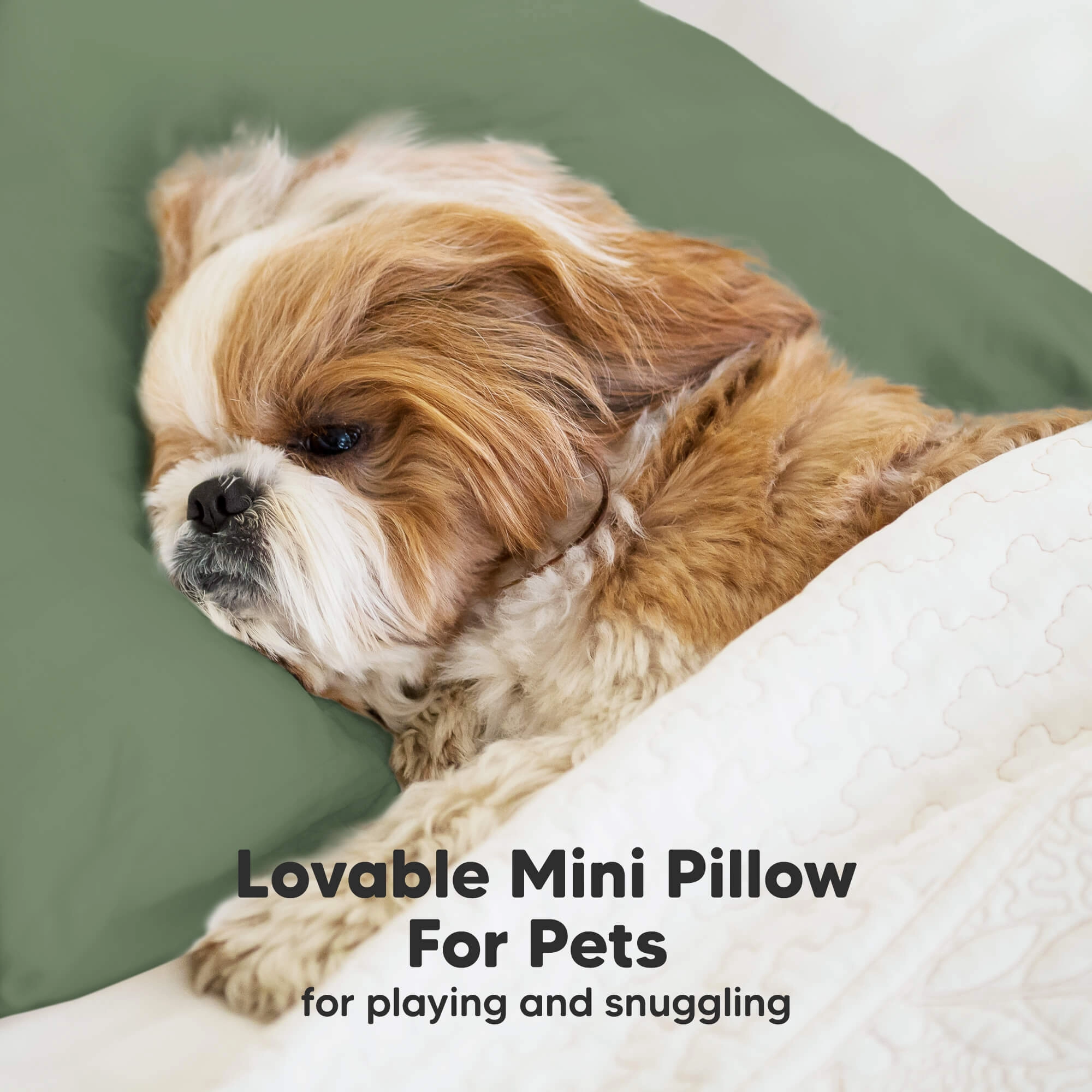 Mini Toddler Pillow With Pillowcase (Jungle Green)