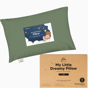 Mini Toddler Pillow With Pillowcase (Jungle Green)