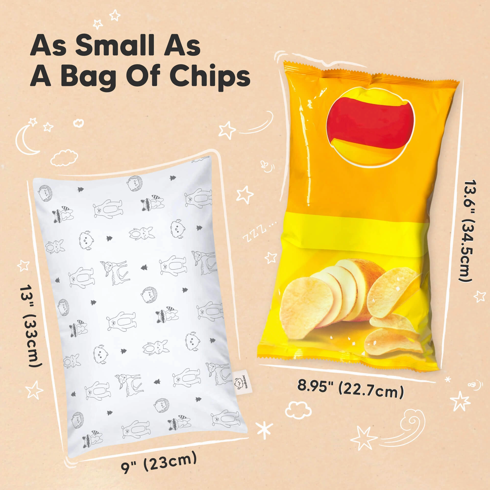 Mini Toddler Pillow With Pillowcase (KeaFriends)