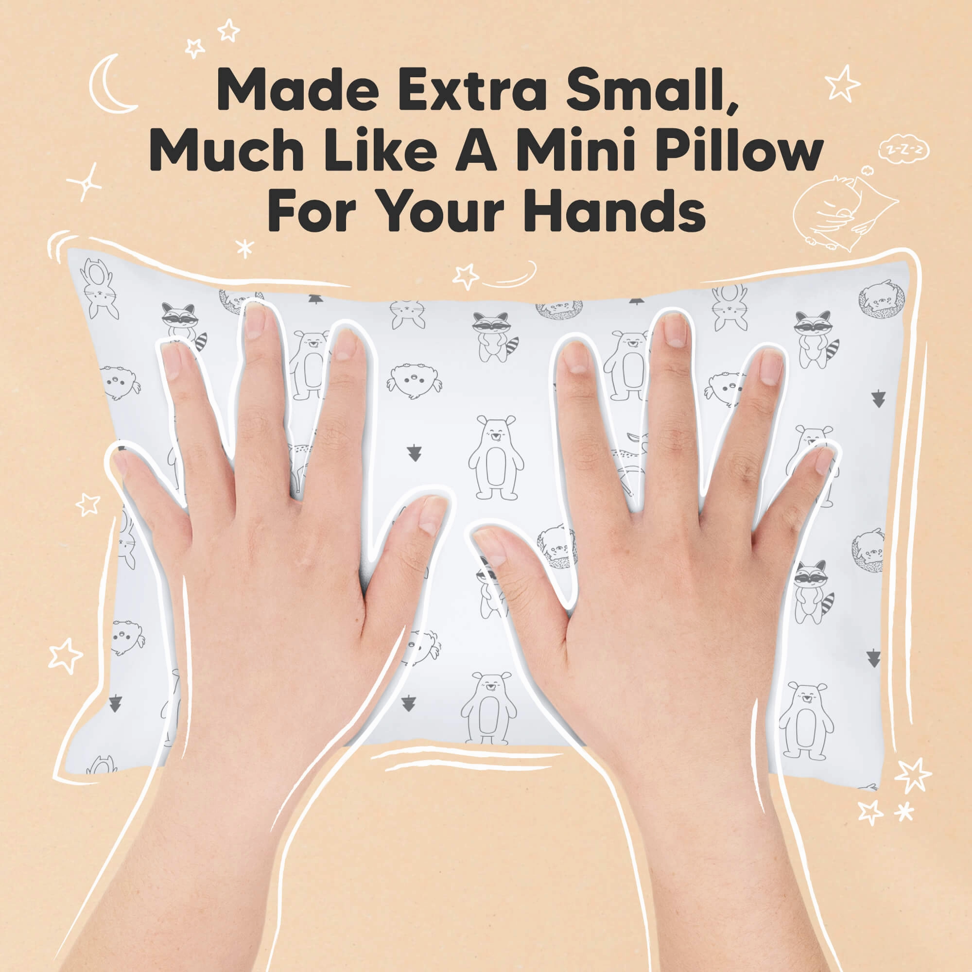 Mini Toddler Pillow With Pillowcase (KeaFriends)