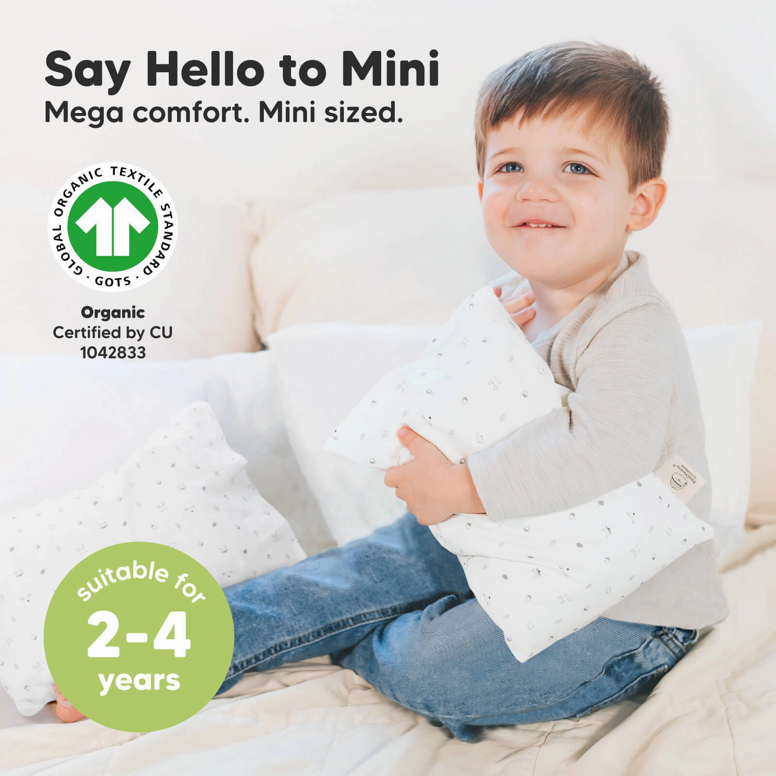 Mini Toddler Pillow With Pillowcase