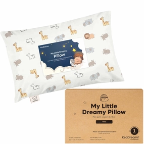 Mini Toddler Pillow With Pillowcase (Safari Echo)